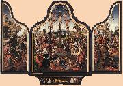 ENGELBRECHTSZ., Cornelis Crucifixion Altarpiece f Sweden oil painting artist